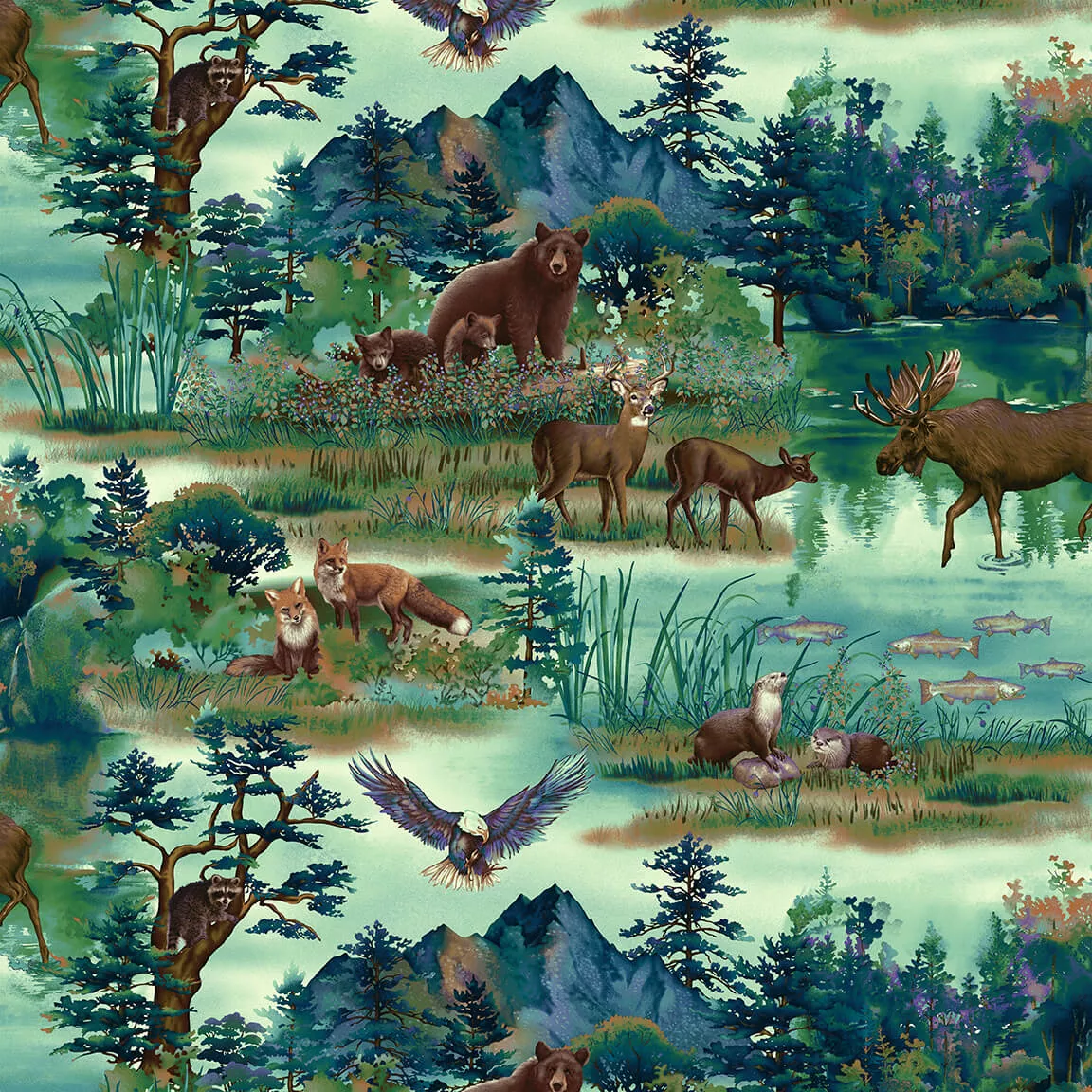 Scenic Animals Yardage